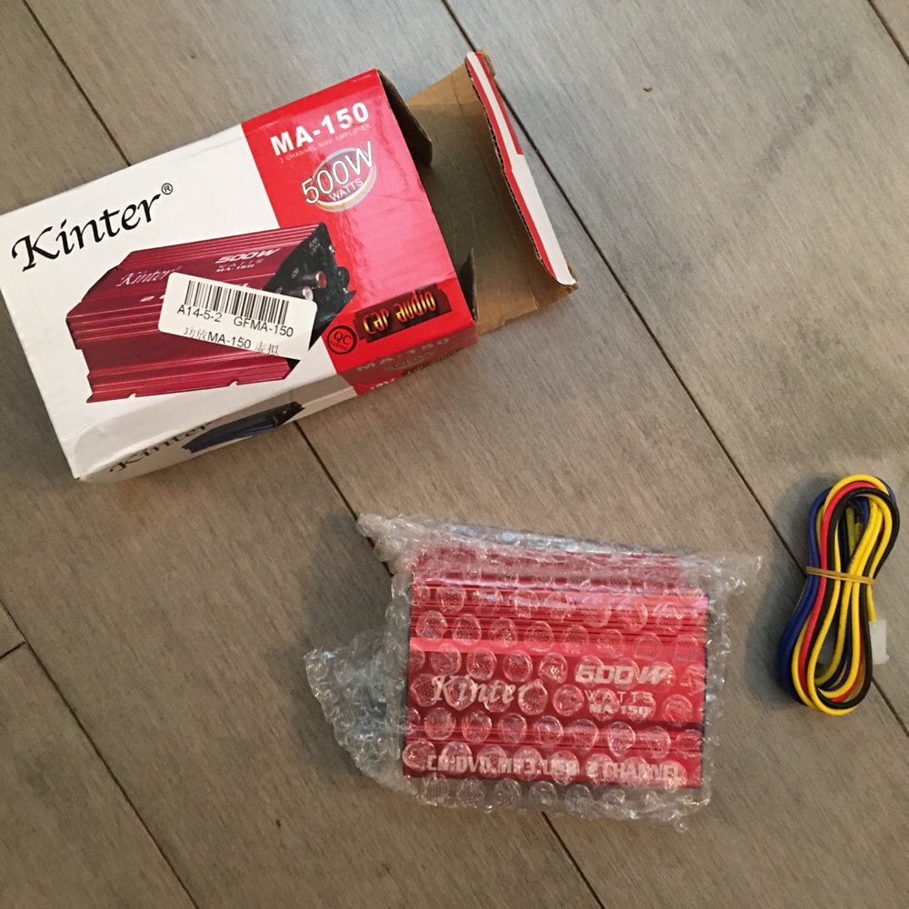 NEW mini Kinter MA-150 500W 2-CH Mini Hi-Fi Auto Car Stereo Audio Amplifier